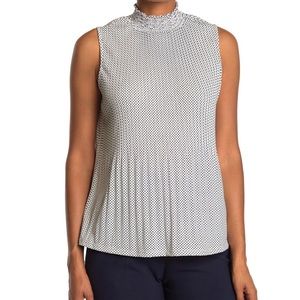 Adrianna Pappell Mock Neck Blouse